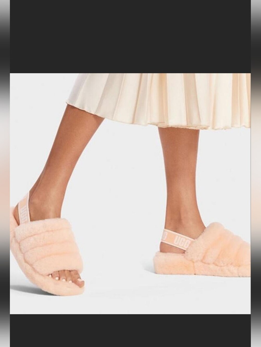 UGG Fluff Yeah Slide Sandal Slippers Shoes Pink Womens 6